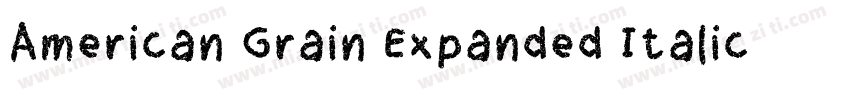 American Grain Expanded Italic字体转换